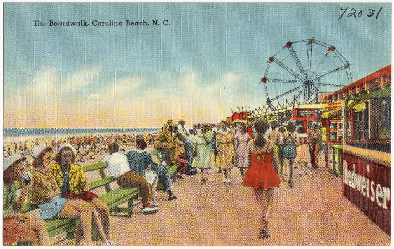 postcard of the boardwalk