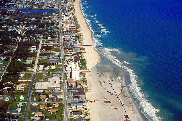 Arial View of Kure Beach