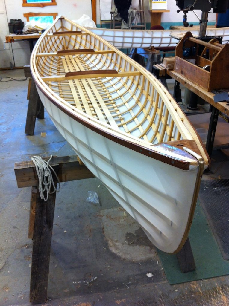 A skin on frame canoe made by the author
