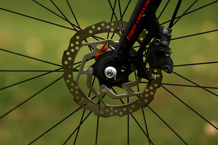 Close Up of a Bicycle Tire