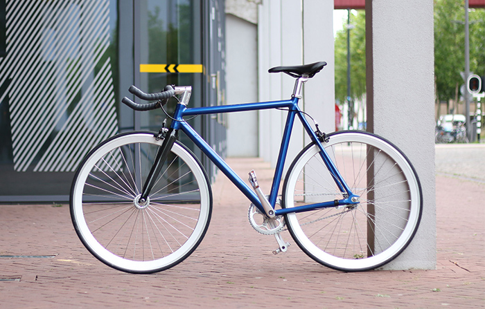 Close Up of a Bicycle Wheel