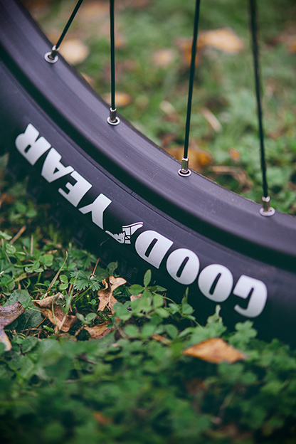 Close Up of a Bicycle Tire