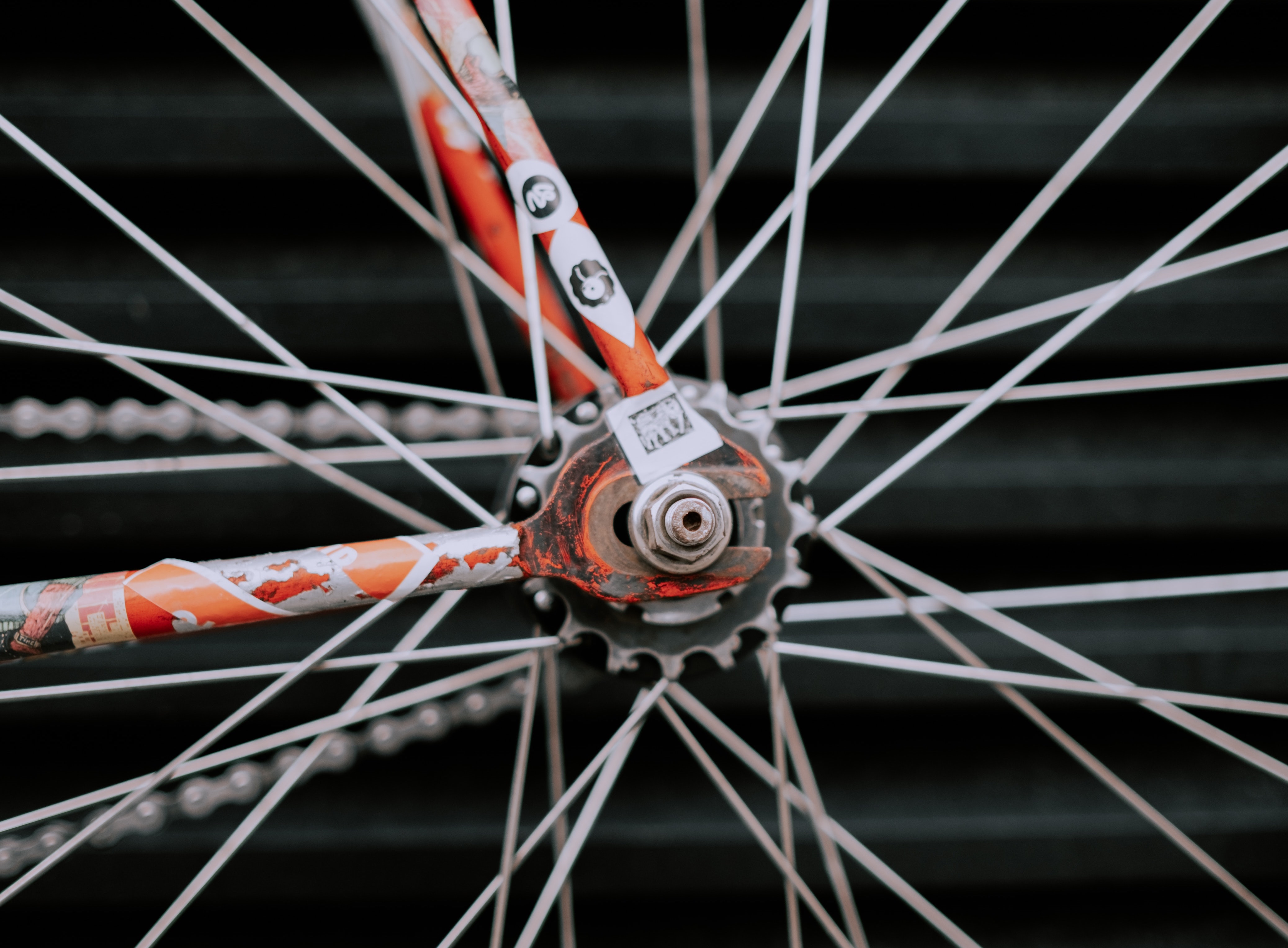 wheel rim close up shot