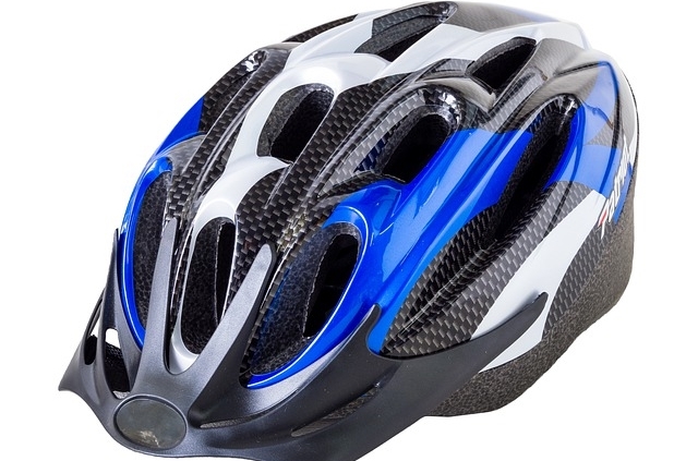 helmet on a table