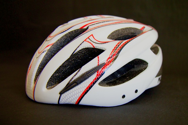 helmet on a table
