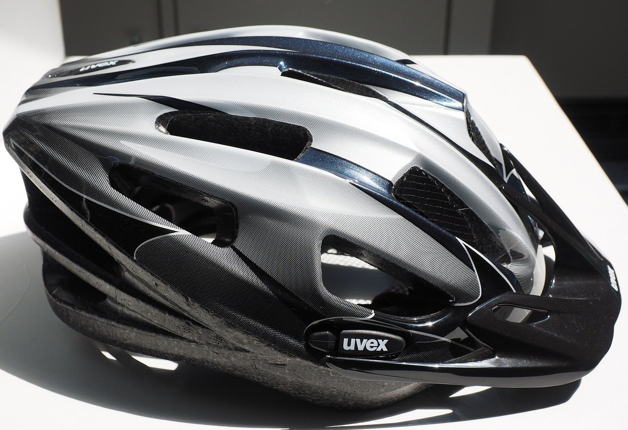 helmet on a table
