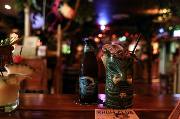 drinks on bar