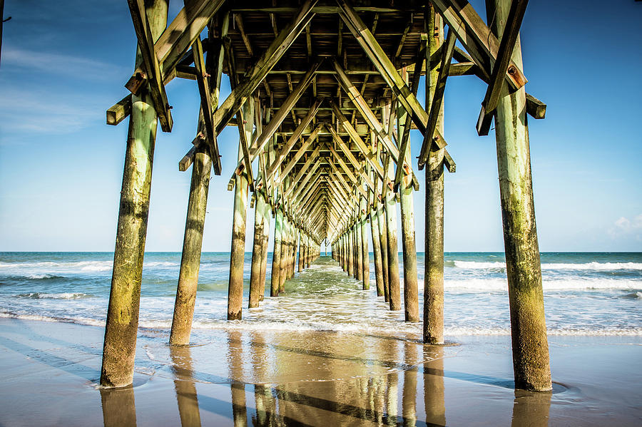 Image of the underside of Surf City Pier