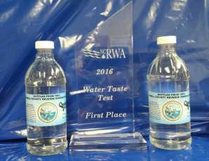 County of Tyrrell winning best tasting water.