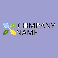 Designed purple logo with company name