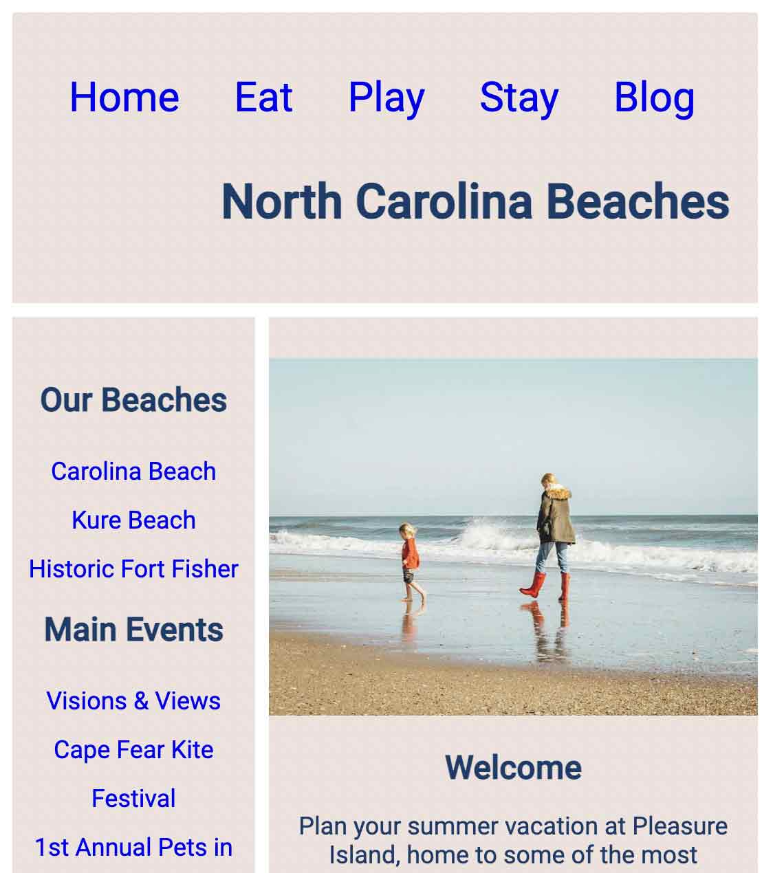 Web Article Front Page
