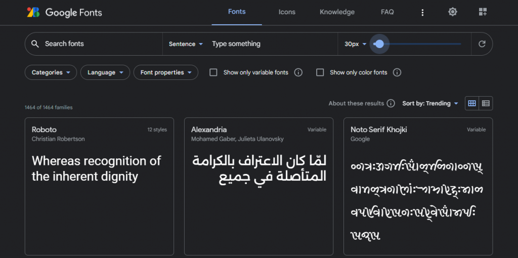 Google Fonts