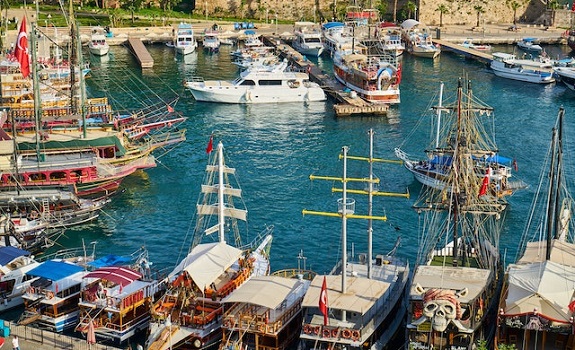 old yatchs on a river