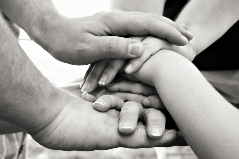 A families hands