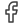 black and white Facebook logo