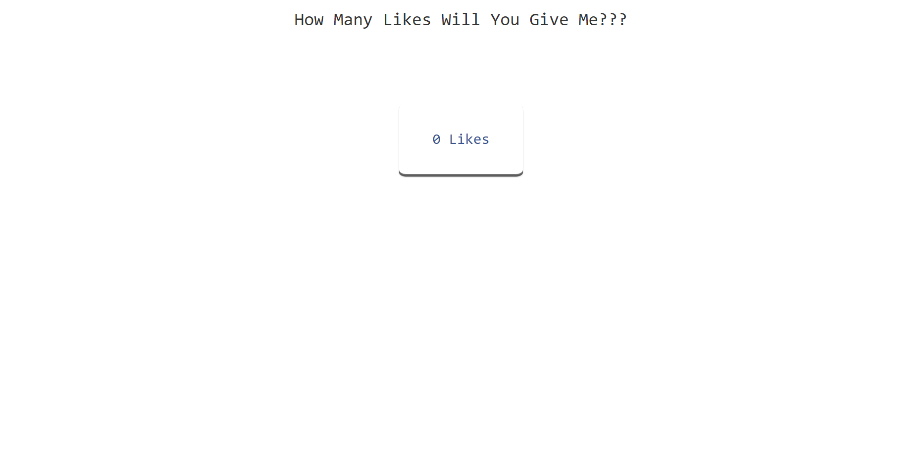 picture of website with a like button
