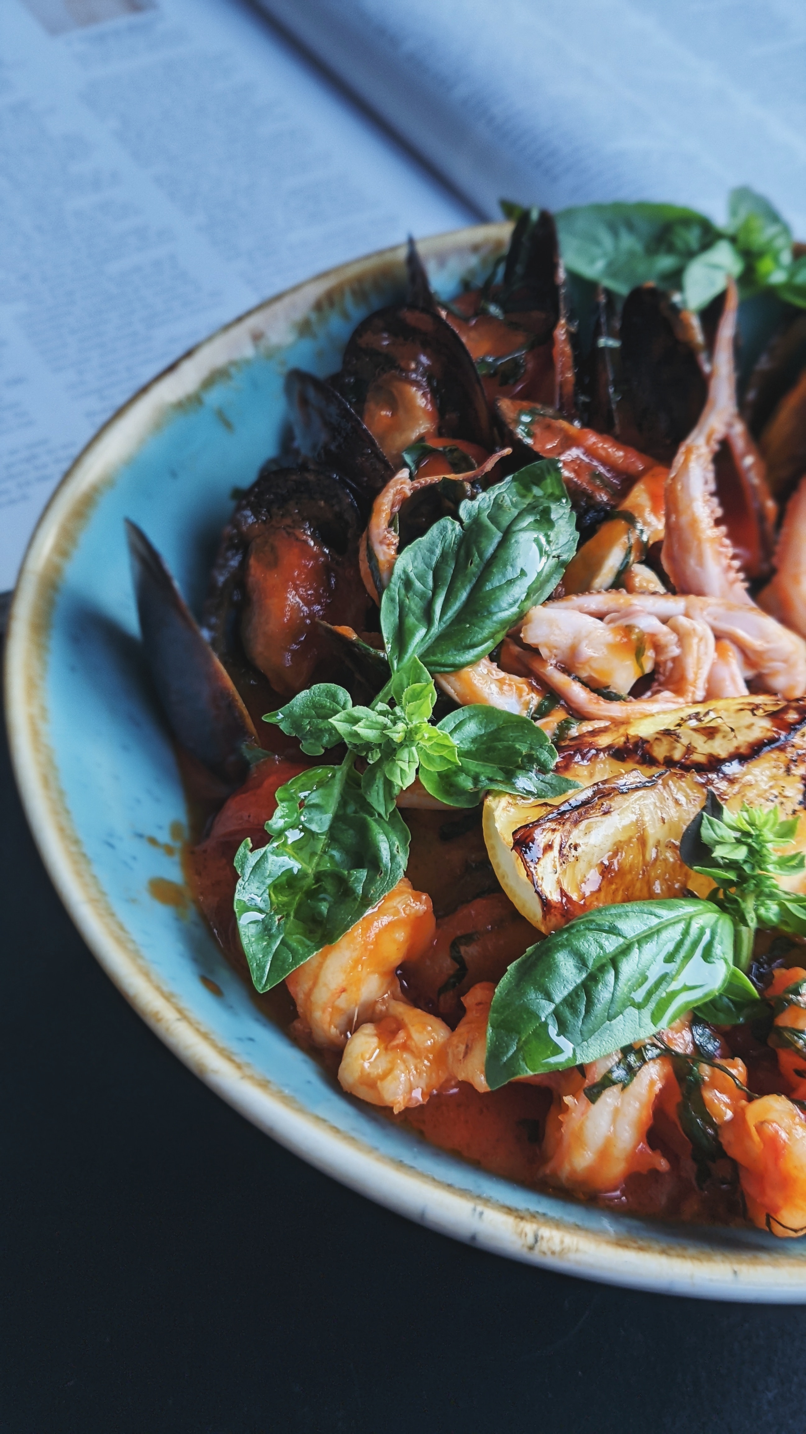 Business Links - a plate of seafood