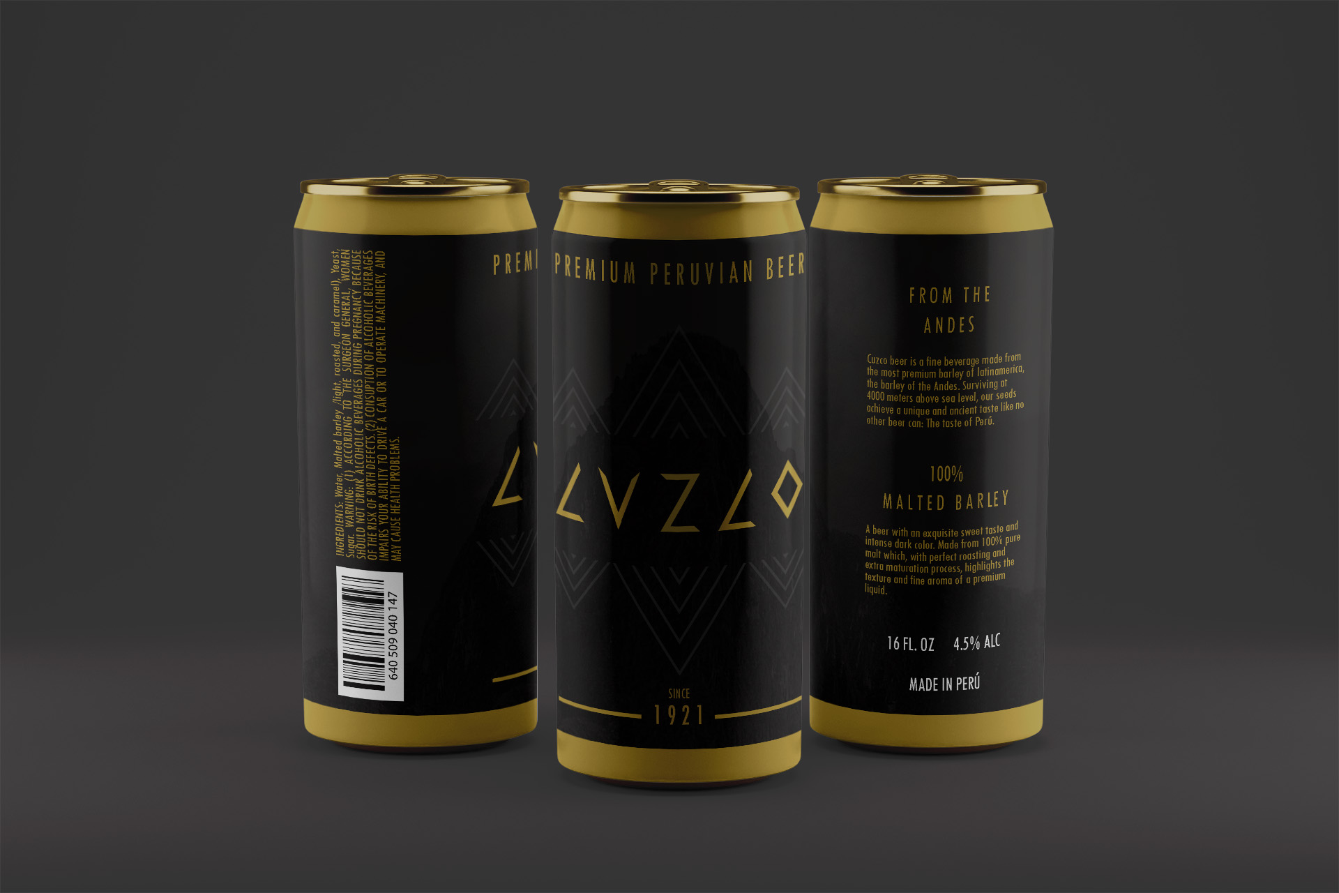 Cuzco Beer - Label Design