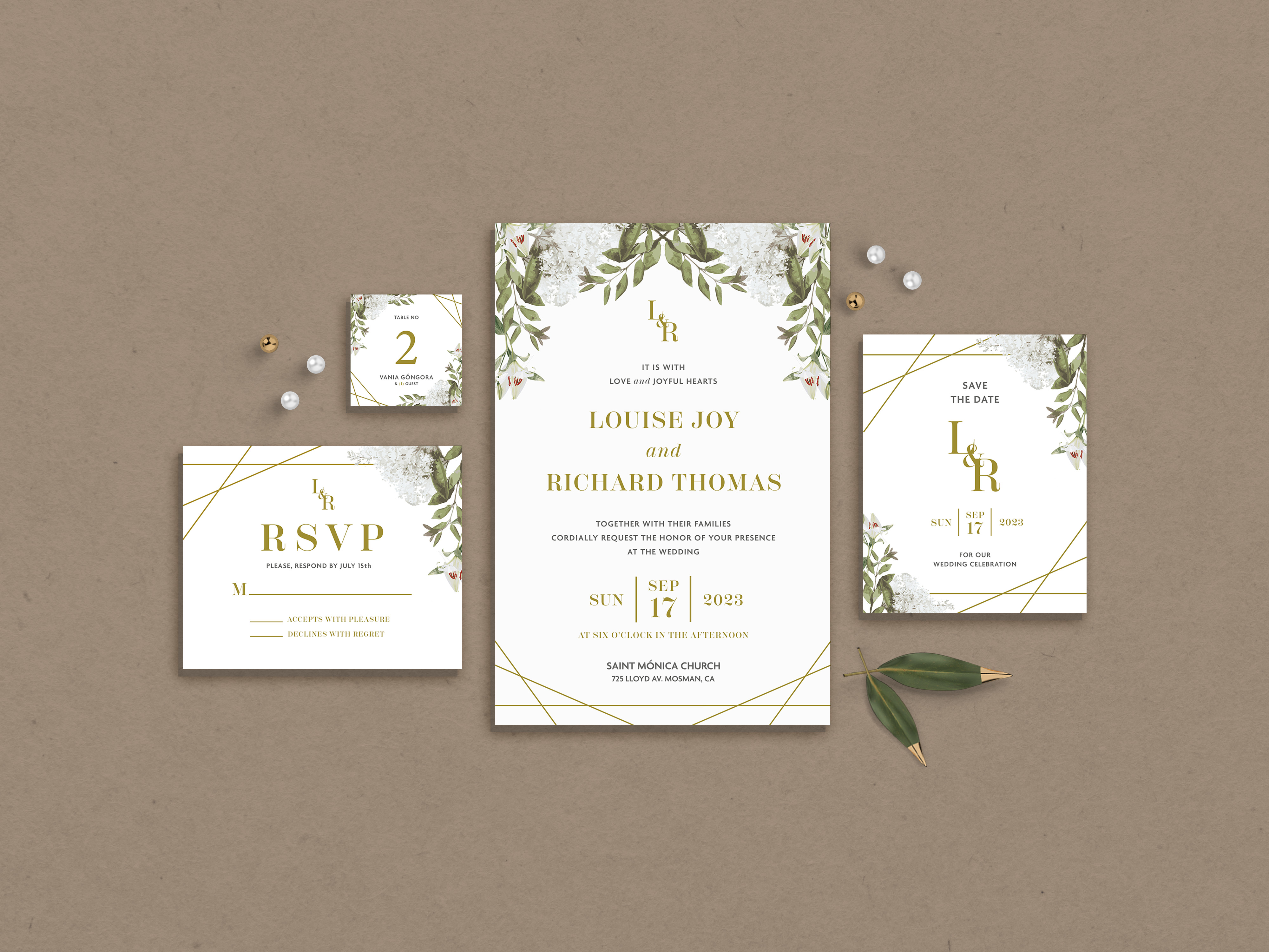 Wedding Invitations Set