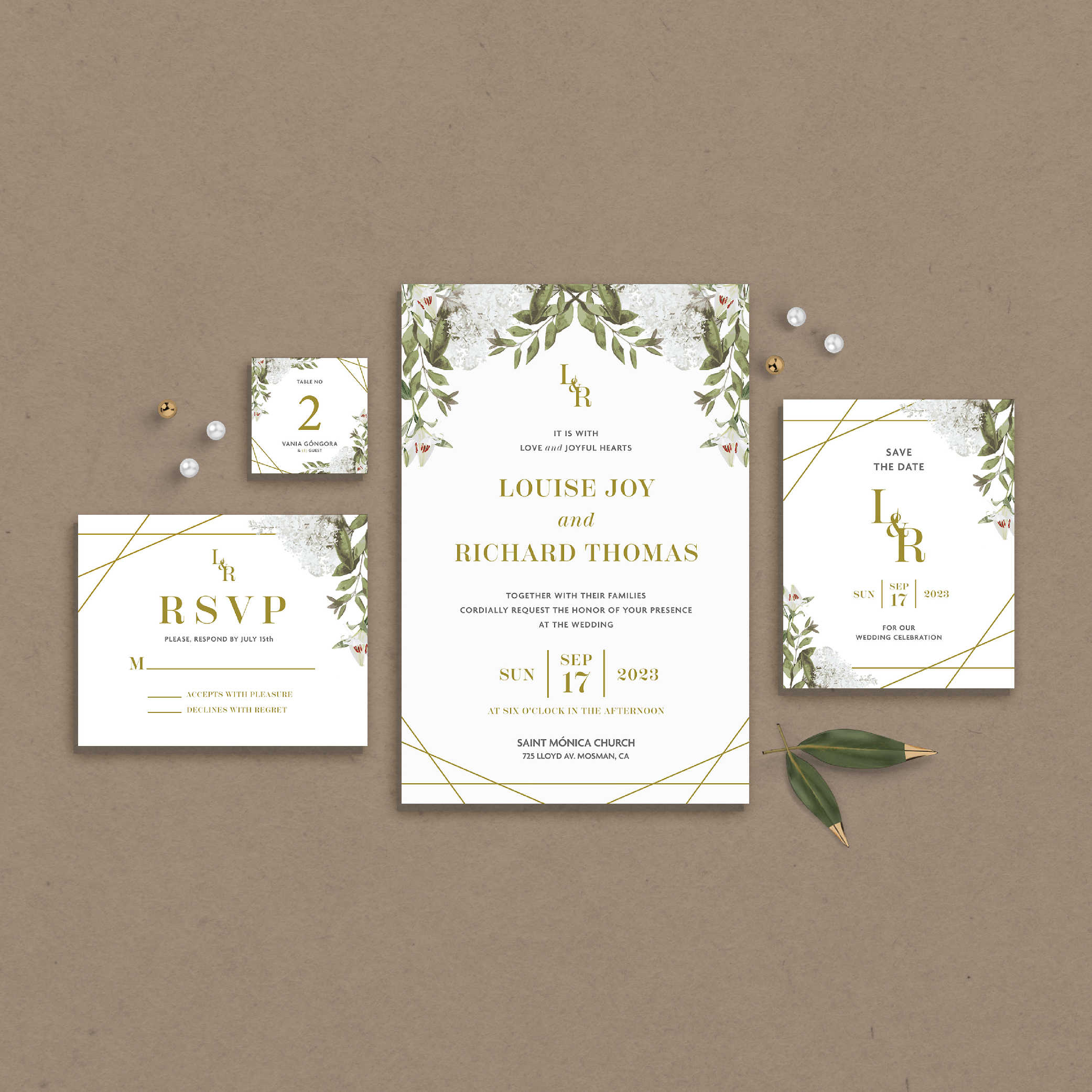 Wedding Invitations Set